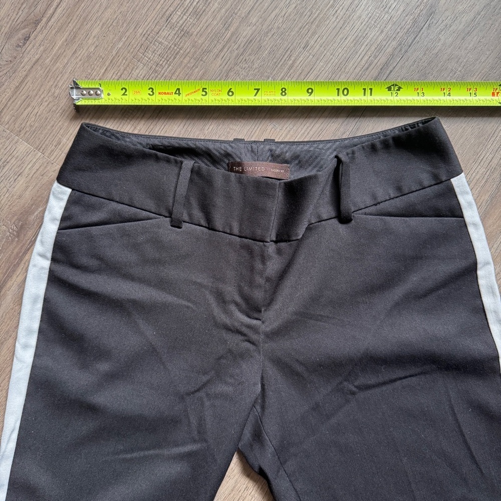 The Limited Cassidy Fit Black with White Stripe Pants - Size 2 - Picture 5 of 10